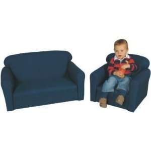   Toddler Size Blue Pin Dot Pattern  2 Pc Furniture Set Toys & Games