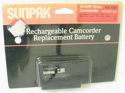 Sunpak Sharp 8mm Camcorder Battery VLE NEW  