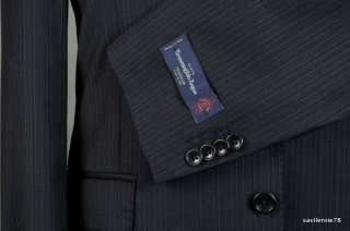 2200 New Ermenegildo Zegna Traveller Cloth Wool Silk Italy Navy Blue 