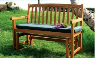 This 2 person glider bench ensures comfort and relaxation; great for 