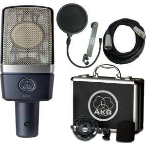   Large Diaphragm Condenser Microphone with Samson Pop Filter and Cable