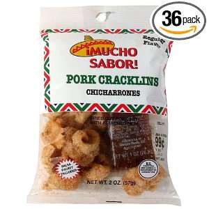 Energy Club Pork Cracklins, Regular (Pack of 36)  Grocery 