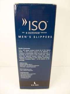 Isotoner Mens Slippers Tan Moccasins L 9.5 10.5 NIB Slip On 