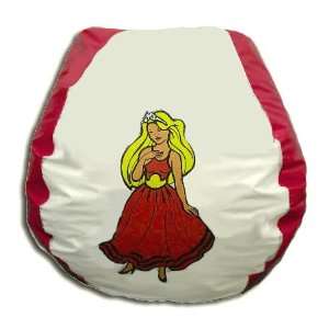  Fairy Princess Vinyl Bean Bag Chair: Home & Kitchen