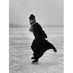  Catholic Priest Ice Skating. from Photo Essay Re Polish 
