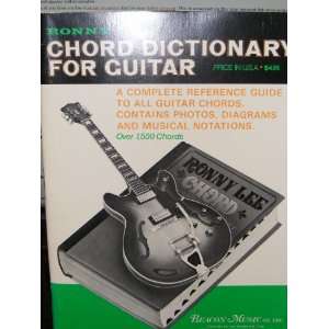  Chord Dictionary for Guitar Ronny Lee Books