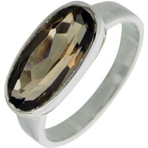  Faceted Smoky Quartz Ring   Sterling Silver Everything 