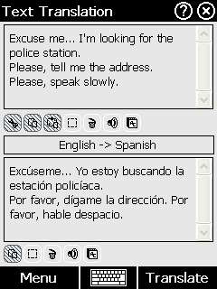 iTravl English Spanish Talking Translator & Dictionary  