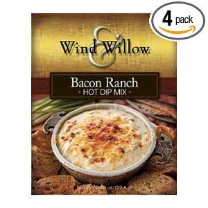 Wind and Willow Bacon Ranch Hot Dip Mix   0.8 Ounce (4 Pack)  