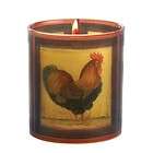 Country Chicken Wire Basket Square Glass Candle Holder  