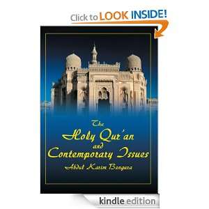 The Holy Quran and Contemporary Issues Abdul Bangura  