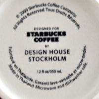 Starbucks Design House Stockholm Coffee Tea Mug 2009 Green 12 oz 