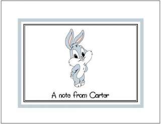 Baby Bugs Bunny Personalized Note or Thank You Cards  