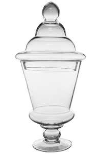 Apothecary Glass Jar H 22.75,Open D 10 Candy Buffet  