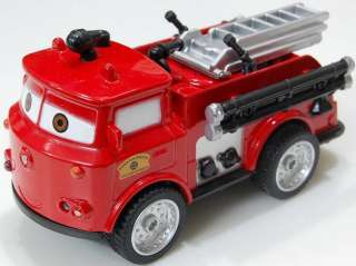 Pixar Cars Red Fire Engines Diecast Music Light PullBack Car  