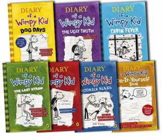 Diary of a Wimpy Kid Collection 7 Books Set cabin fever, Ugly Truth 