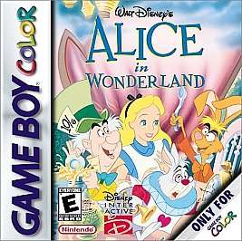 Alice in Wonderland Nintendo Game Boy Color, 2000  