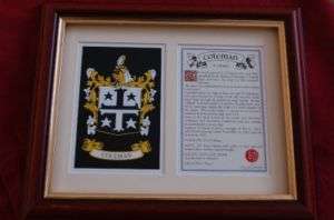 Coleman Heraldic Framed Coat of Arms + Family Crest  