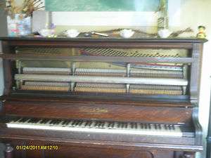 Vintage Antique Keller & Sons New York Upright Piano  