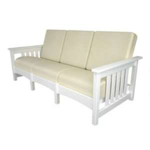   Recycled Plastic with Cushion Outdoor Three Seat Sofa