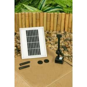  48gph Solar Water Pump Kit with LEDs and Battery Backup 
