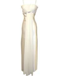   gown prom dress w spaghetti straps deco crystal pin junior plus size