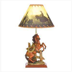 HORSE LAMP WESTERN WILDLIFE TABLE LAMP  