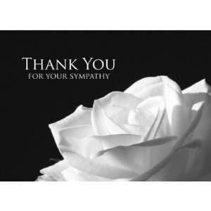  Sympathy Memorial Thank You Note Card    Rose Health 