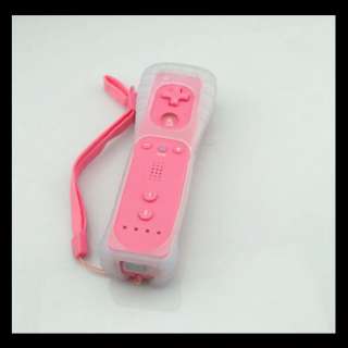 NEW Pink Remote Controller For Wii + Case + Wrist Strap  