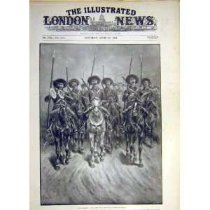   1899 Singers Band Russian Cavalry Regiment Tambourine