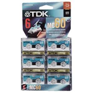  TDK MC60 6PK Microcassette Recording Tape Electronics
