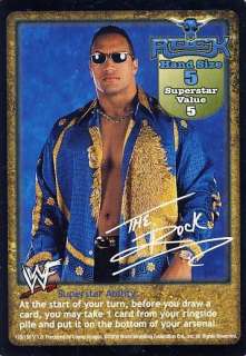 COMIC IMAGES WWF RAW DEAL THE ROCK PROMO CARD  