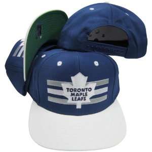 Maple Leafs Blue/White Two Tone Snapback Adjustable Plastic Snap Back 