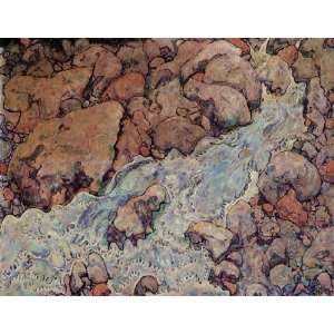     Egon Schiele   24 x 18 inches   Mountain Torrent